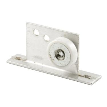 Imagem de Prime-Line Rolos e suporte para porta de chuveiro M 6035, 1,9 cm, plano (pacote com 2), branco