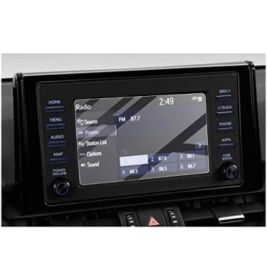 Imagem de Protetor de tela compatível com 2021 Toyota RAV4 tela sensível ao toque de 7 polegadas, antiexplosão e arranhões, transparente HD, acessórios SSSKY compatíveis com Toyota Rav4 LE LE Hybrid