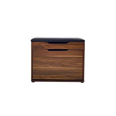 Imagem de Armário de sapatos, banco de corredor, armário de sapatos ocultos, sapateira de 2 níveis com gavetas e almofada de assento acolchoada /1426 (Color : C, Size : 60cm)