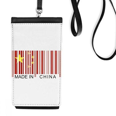 Imagem de Carteira de telefone chinesa nacional de código de barras chinesa para pendurar bolsa móvel bolso preto