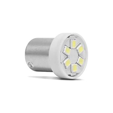 Imagem de Lampada 67 Ba15S 6 Leds Branco 10 Pcs Lanterna Lateral caminhao