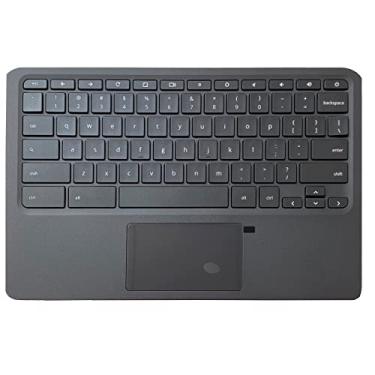 Imagem de Substituição para HP Chromebook 11 G6 EE CHROMEBOOK 11A-ND0100WM Capa superior para laptop Apoio para palma Teclado Touchpad Montagem Parte L92334-001 L14922-001 Capa superior