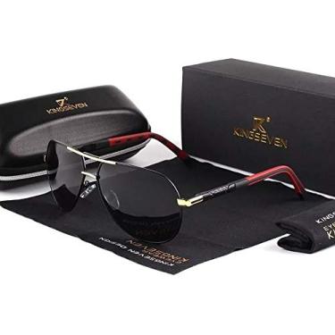 Imagem de Óculos De Sol Aviador Kingseven Original Lindo Polarizado!