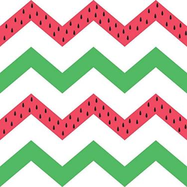 Imagem de Papel de Parede Chevron Melancia
