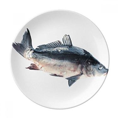 Imagem de Prato de comida para atividades de peixe oceano decorativo de porcelana salver louça de jantar