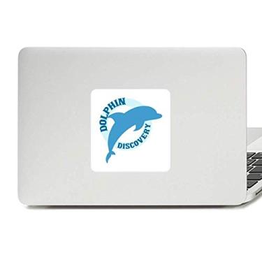 Imagem de Decalque de vinil padrão golfinho azul oceano simplificado vinil paster laptop decoração PC