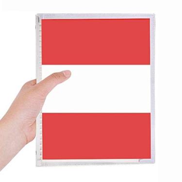 Imagem de Caderno de folhas soltas com a bandeira nacional da Áustria