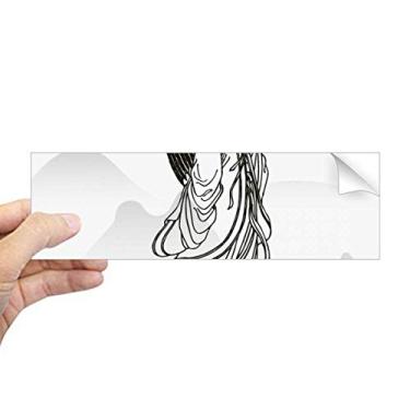 Imagem de DIYthinker Adesivo retangular Dao Religion China Zhuge Liang para para-choque notebook janela decalque