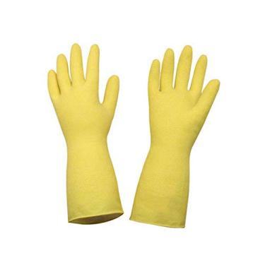 Imagem de Luva Latex Amarela Top c/Forro Tam XG (Par) Sanro
