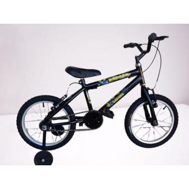 Imagem de Bicicleta Infantil Aro 16 Menino Com Adesivo De Personagens Na Cor Pre