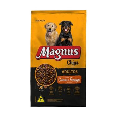 Imagem de Ração Magnus Chips Cães Adultos Carne/Frango - 20Kg 