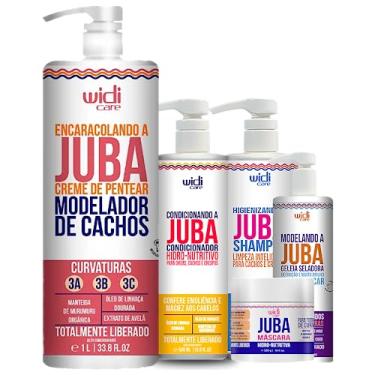 Imagem de Kit Widi Care Juba Encaracolando 1L, Shampoo, Condicionador, Geleia, Máscara