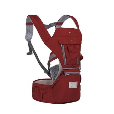 Imagem de Bolsa canguru ergonômico bebê vermelha mamãe 3 em 1