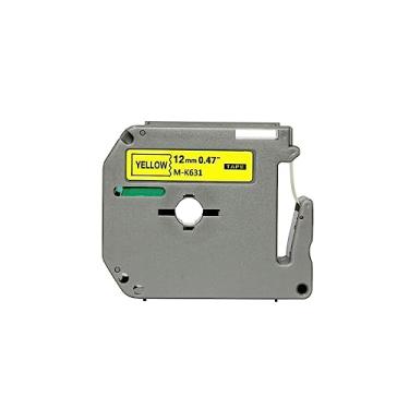 Imagem de Fita Para Rotulador, Masterprint, Eletrônico, 12Mmx8Mts, M-K631, Preto E Amarelo