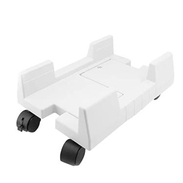 Imagem de Suporte de CPU Suporte de CPU Suporte de chão de torre de PC de mesa móvel, suporte universal para caixa de PC Carrinho Suporte de PC Mainframe com rodas giratórias Suporte de torre de PC (Cor: Dourado)