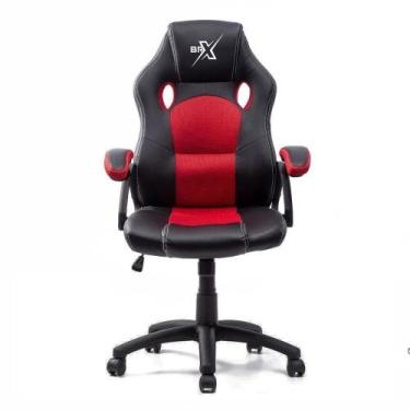 Imagem de Cadeira Gamer Brx Com Sistema De Balanço D-305 Red Com Apoio