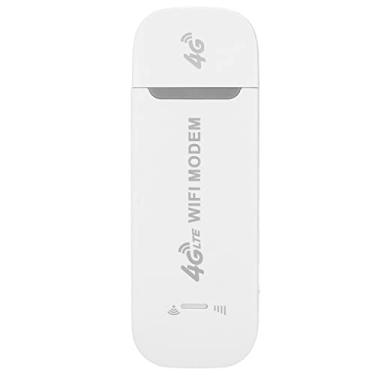Imagem de Hotspot Portátil, Roteador Sem Fio 4G LTE 150 Mbps, Dispositivo De Ponto De Acesso De Rede Sem Fio De Ponto De Acesso WiFi Móvel, Modem USB Portátil WiFi, Suporta 10 Usuários, Branco