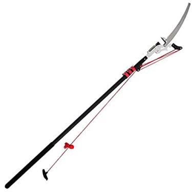 Imagem de Podador de árvores telescópico profissional de 18/24 pés com lâmina de aço temperado, podadores de árvores e serra, ferramentas de corte de jardim extensíveis, corte de galhos de até 35 mm d