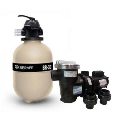 Imagem de Conjunto Filtrante Sibrape Br 30 Até 31,2M³ +  Motobomba Bpf