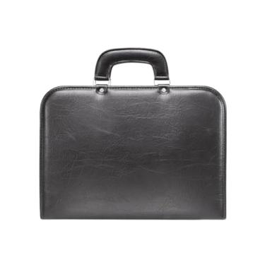 Imagem de Maleta Executiva Incorpast 1671 Preta com Alça – Para Notebook, Documentos e Acessórios, 41x31x7 cm, Design Profissional e Resistente