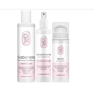 Imagem de Kit Higiente Íntima Sabonete com Prébioticos, Desodorante Aroma Cereja, Serum Peeling Clareador Virilha e Axilas