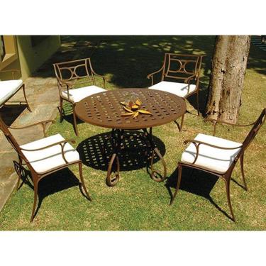 Imagem de Conjunto de Mesa Para Jardim Florença em Alumínio Fundido Unifer Móveis