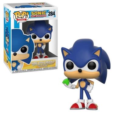 Imagem de Boneco Funko Pop Sonic The Hedgehog - Sonic With Emerald