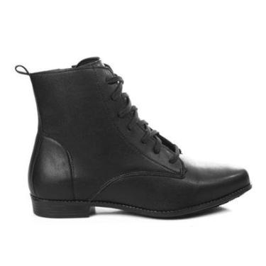Imagem de Bota Coturno Rasteira Feminina Conforto Estilo-Feminino