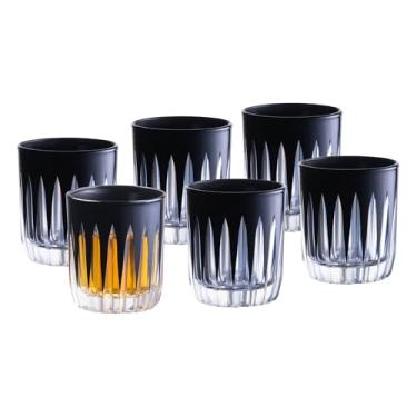 Imagem de Barski Copo de shot colorido - Copos de licor preto - Conjunto de 6 copos coloridos elegantes - Use para vodka, tequila, uísque, bourbon, bebidas espirituosas e licores - Cada copo tem 74 g, feito na