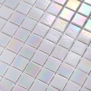 Imagem de smafusion Azulejos iridescentes de 11,5 m² para piso e parede de banheiro, área de cozinha, chuveiro e vapor, destaque, lareira, restaurantes, hotéis, lavanderia, piscina (10 peças, multicor branco)