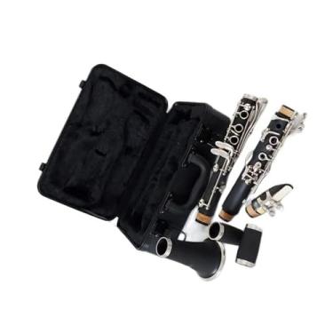 Imagem de Clarinete Profissional Clarinete Resina ABS 17 Teclas Si Bemol Binocular Clarinete Niquelado