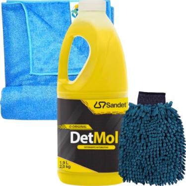 Imagem de Kit Para Lavar Carro Moto Sujo Barro Lama Detmol 1,9l