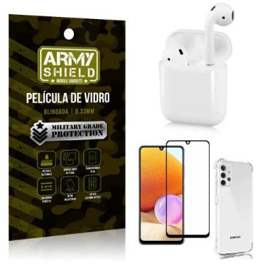 Imagem de Fone Bluetooth LY-122 Samsung A32 4G + Capinha Anti Impacto + Película