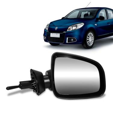 Imagem de Retrovisor Logan Sandero 2009 2010 2011 2012 2013 Manual - Retrovex, L
