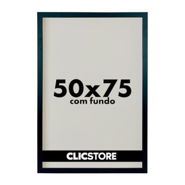 Imagem de Moldura 50X75 Cm Com Fundo Sem Vidro Quadro Poster Foto Cor:Preto