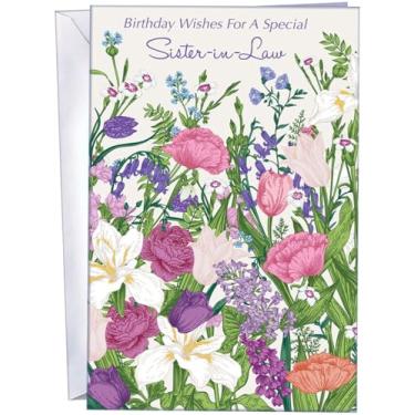 Imagem de Chuck's Card-O-Rama - Cartão de aniversário para cunhada - Você economiza $1,50 - Cartolina premium, envelope incluído - 12,7 cm x 19,7 cm - Embalado em correio extra resistente - 95299