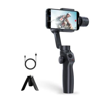 Imagem de Estabilizador Gimbal de 3 eixos para iPhone 16 15 14 Pro Max XS X XR Samsung s23 s22 Smartphone Android, Gimble portátil com roda de foco, estabilizador de telefone para gravação de vídeo Vlog - Combo