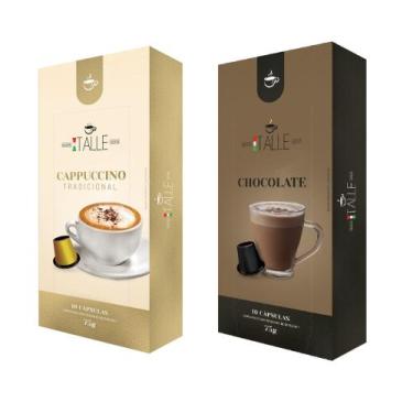 Imagem de Capsulas Nespresso Cappuccino Chocolate Café Italle 20 Und