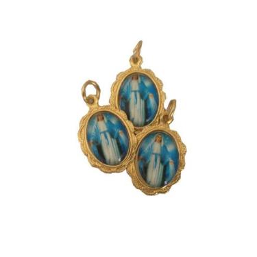 Imagem de 50 Medalha N S Sra Nossa Senhora da Medalha Milagrosa - 1x2 cm - Santi