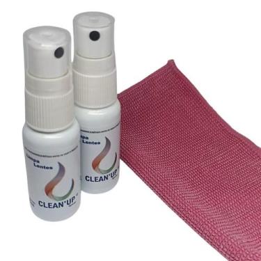 Imagem de Kit 2 Limpa Lentes e Telas Clean Up 25ml Óculos Tv LCD Plasma Celular 