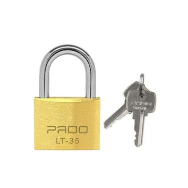 Imagem de Cadeado de Latão 35mm Com O Mesmo Segredo - Pado