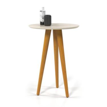 Imagem de Mesinha Lateral Pé Palito 60x46x46 Anjos 4601 Varias Cores, Offwite