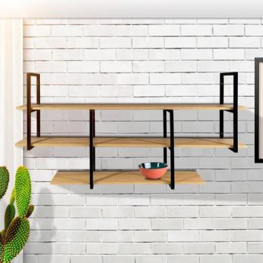 Imagem de Estante suspensa estilo industrial design elegante e moderno - Metal D