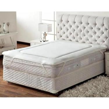 Imagem de Protetor Colchão Casal Pillow Top Toque Aveludado 140X190Cm - Admirare