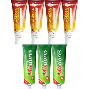 Imagem de Kit 4 Pomada Massageadora Milagrosa 150g + 3 Creme Para Massagem Mil D
