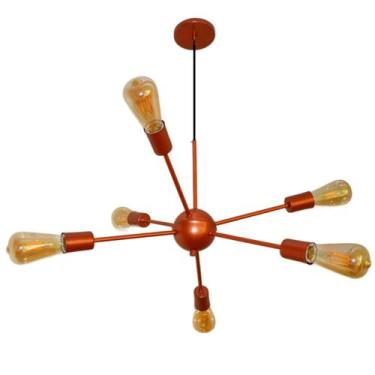Imagem de Luminária Pendente Sputnik 06 Hastes Moderno Elegante Bivolt 110v / 22