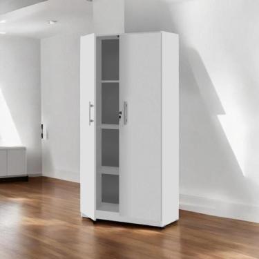 Imagem de Armário Multiuso 02 Portas Lumiere Branco - Mobiliar Home Shop
