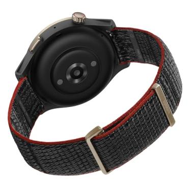 Imagem de Amazfit Pulseira de substituição oficial para smartwatch, pulseira de nylon de 22 mm, compatível com Amazfit Balance, Cheetah Pro, Cheetah Round, GTR 4, GTR 4 Limited Edition, GTR 3, GTR 3 Pro, GTR 2, preta