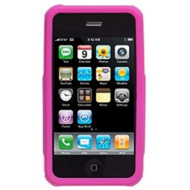 Imagem de Amzer Capa dupla de encaixe para iPhone 3G/3GS - Branca sobre rosa
