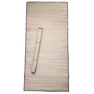 Imagem de Esteira De Praia De Palha Natural 90 x 170 cm - Arte Valle, Preto
